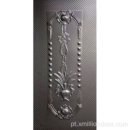 Folha de porta de metal com design de luxo